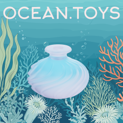 Ocean Toys Coral Clitoral Stimulator - Aqua