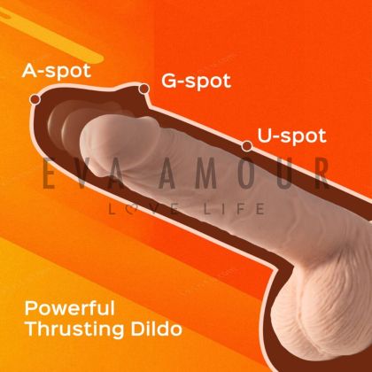 KENZO App-controlled Realistic Thrusting Dildo With Suction Cup 9.5 Inch