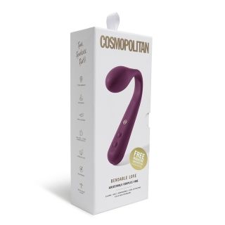 Cosmopolitan Bendable Love Adjustable Couples Vibrator - Purple