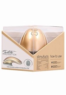 Twitch Hands-Free Suction Vibrator - Liquid Gold