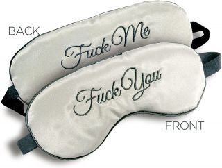 F*ck Me - F*ck You - Reversible Silky Blindfold