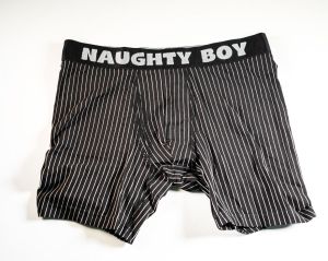Dani Daniels "Naughty Boy" Mens Boxer Shorts Pinstripe