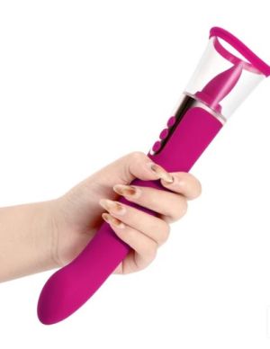 Succion - 3 in 1 Clitoral Sucking G Spot Vibrator & Clit Licking Tongue Purple