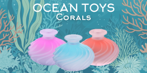Ocean Toys Coral Clitoral Stimulator - Aqua